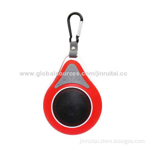 2014 Newest design outdoor water drop-shaped waterproof Bluetooth speaker with suction cup